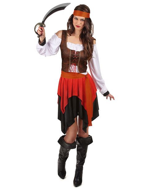 Déguisement pirate avec gilet marron femme Deguise toi achat de