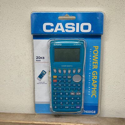 Casio Power Graphic Scientific Calculator Kb Ram Fx Gii Teal