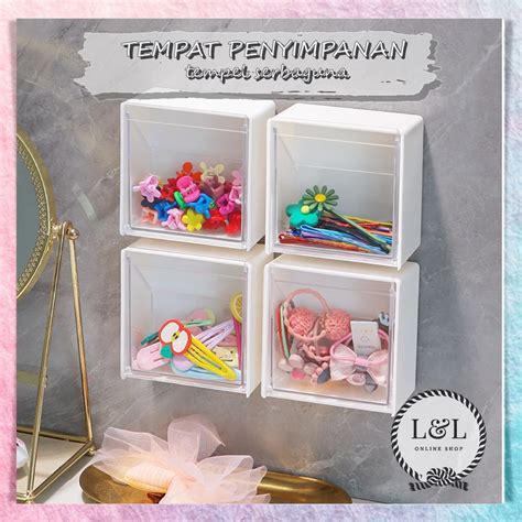 Jual Kotak Penyimpanan Kapas Tempat Cotton Bud Kotak Make Up Kosmetik