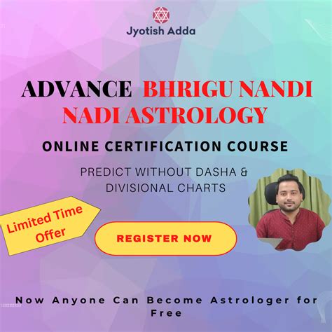 Online Advance Bhrigu Nandi Nadi Astrology Course Jyotish Adda