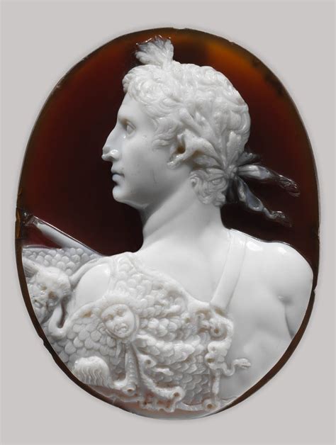 Sardonyx Cameo Portrait Of The Emperor Augustus Roman Early