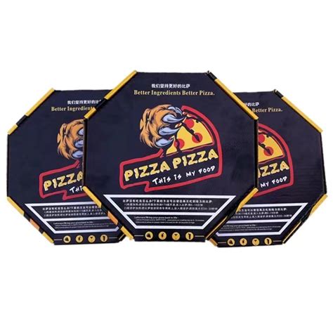 Custom Print Logo Size Food Kraft Corrugated Paper Bulk Octagon Pizza