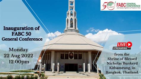 Inauguration Of Fabc 50 General Conference 22th August 2022 12pm