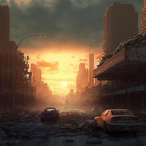 Premium Photo Destruction Of The World Fantasy Art