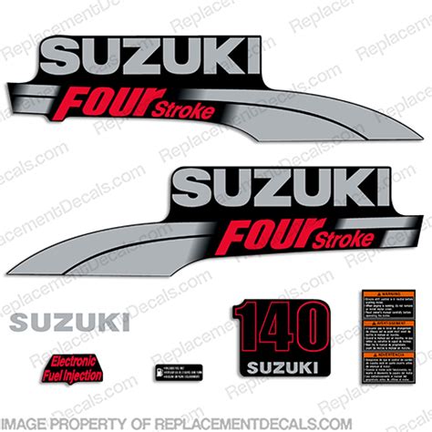 Decal Set Suzuki Df Four Stroke Outboard Vinyl Kit Sticker Suzuki