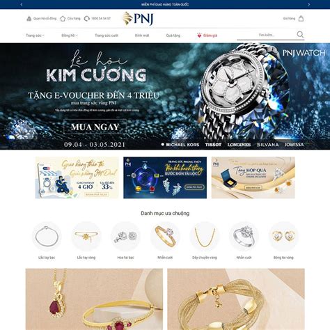 Mẫu website bán trang sức 02 Làm Web Siêu Tốc Websites for All