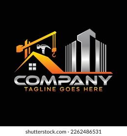 Real Estate Constructions Logo Design Template Stock Vector Royalty