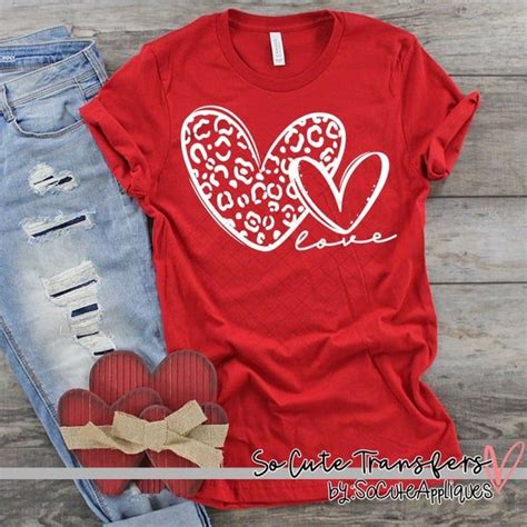 Love Double Heart Screen Print Transfer T Shirt Transfer Not A Digital File Valentines Day