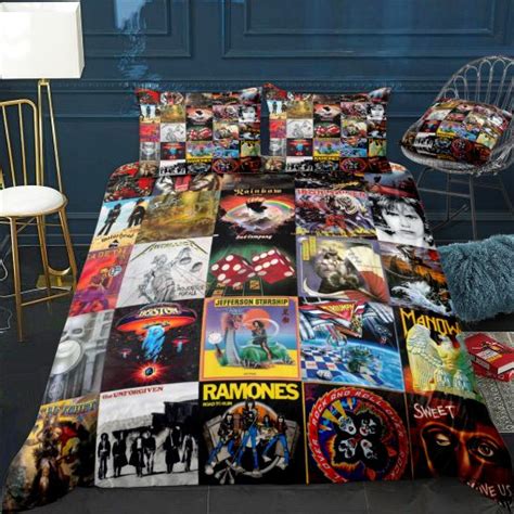 Queen Rock Band Albums Cover Poster Bedding Set