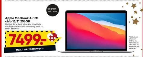 Apple Macbook Air M Chip Gb Tilbud Hos Bilka