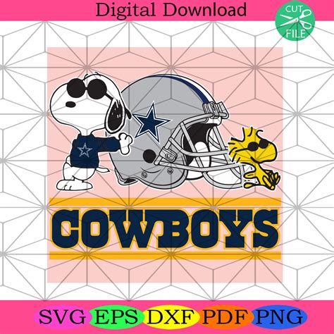 Dallas Cowboys Snoopy Svg Sport Svg, Dallas Cowboys, Cowboys Svg - SilkySVG