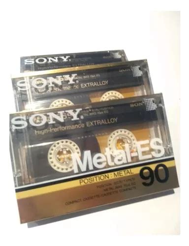 Fitas Cassete Sony Metal Es 90 Virgem Lacrada Kit 3 Frete grátis