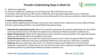 Provider Credentialing Steps In Medi Cal Pdf