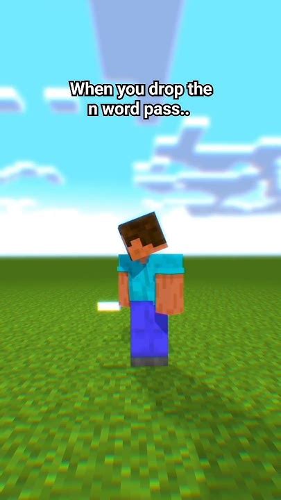 When You Drop The N Word Pass Memes Minecraft Animation Meme Minecraftanimation Shorts