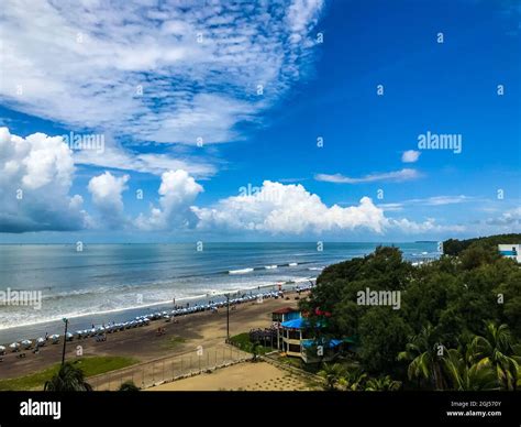 landscape of cox's bazar sea beach Stock Photo - Alamy