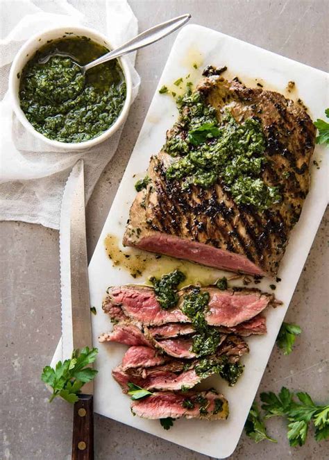 Skirt Steak with Chimichurri Sauce | RecipeTin Eats