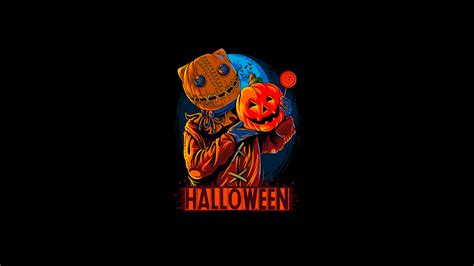 Halloween scarecrow Wallpaper 4K, Scary, Halloween Pumpkin