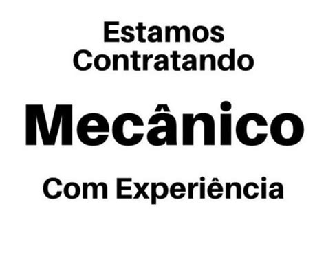 Contratando Mecânico Em Caucaia Clasf Servicos