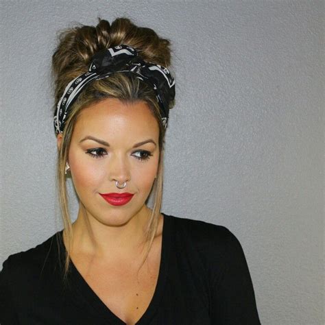 Bandana Hairstyles With Bun