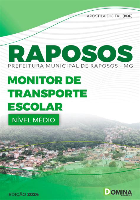 Apostila Pref Raposos Mg Monitor Transporte Escolar