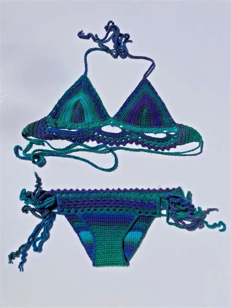 Handmade Crochet Bikini Set Size Small Gem