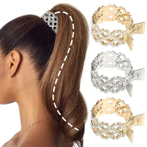 Amazon Haimeikang Pcs Hair Claw Clips For High Ponytail Metal