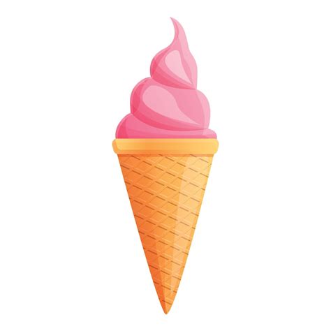 Pink Ice Cream Icon Cartoon Style 14225099 Vector Art At Vecteezy