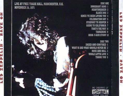 Led Zeppelin At The Free Trade Hall November 24th 1971 Manchester