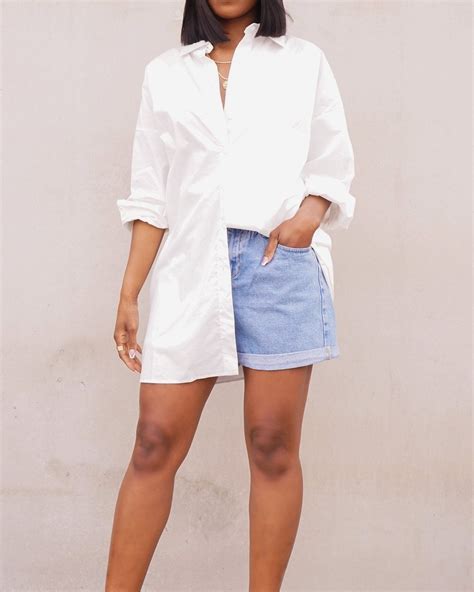 How To Style Oversized Button Up With Shortstack