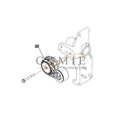 China Belt Tensioner Xcmg Rp Asphalt Paver Parts