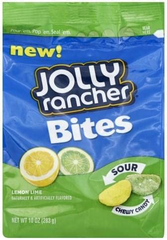 Jolly Rancher Sour, Lemon Lime Chewy Candy - 10 oz, Nutrition ...