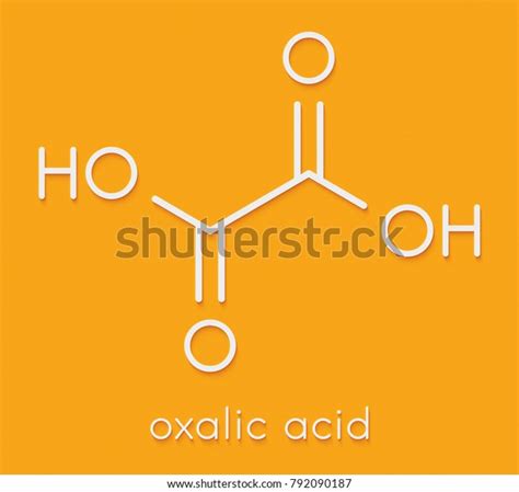 Oxalic Acid Molecule Skeletal Formula Stock Illustration 792090187 Shutterstock