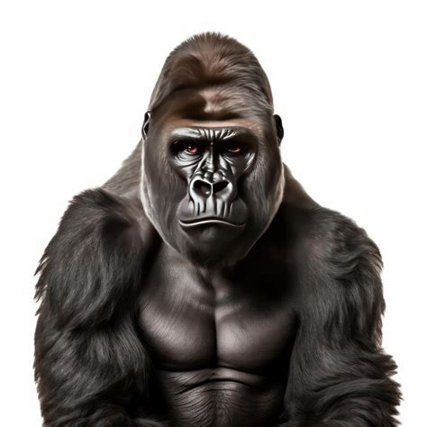 Premium Photo A Close Up Of A Gorilla Face