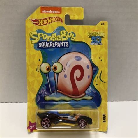 Spongebob Squarepants Nickelodeon Hot Wheels Gary Carbonic Of New Sealed