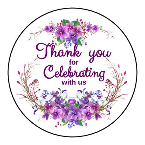 Purple Wedding Party Purple Birthday Stickers Personalized Laser