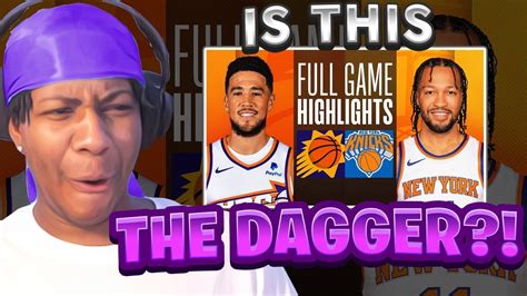 Lvgit Reacts To Phoenix Suns Vs New York Knicks Full Game Highlights