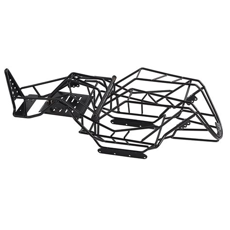 Black Metal Welding Roll Cage Frame Body Chassis For Axial Wraith 110 Scale Rc Carblack