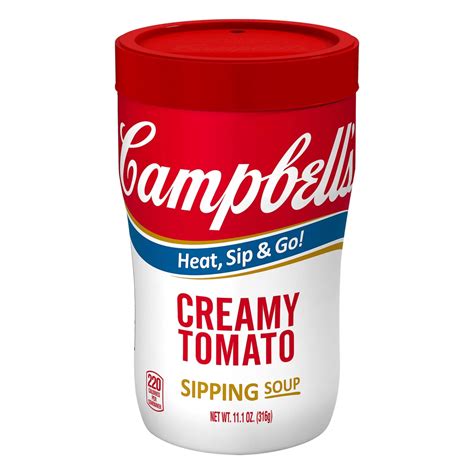 Campbell S Sipping Soup Creamy Tomato Soup Shop Soups And Chili At H E B