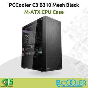 Jual Casing Pc Gaming Pccooler C B Mesh Black X Rgb Fan M Atx