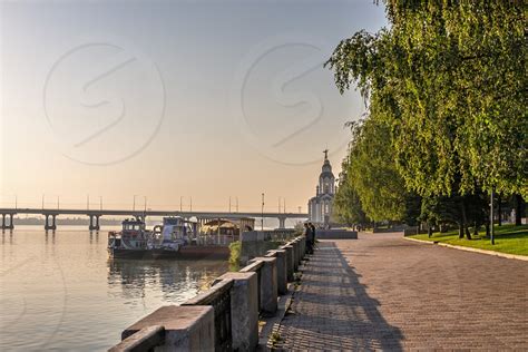 Dnipro Ukraine Dnipro City Embankment In Ukraine On A