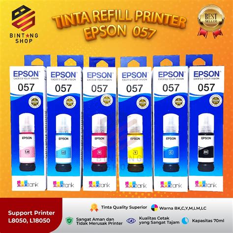 Jual Set Pcs Tinta Epson Tipe Printer L L Shopee