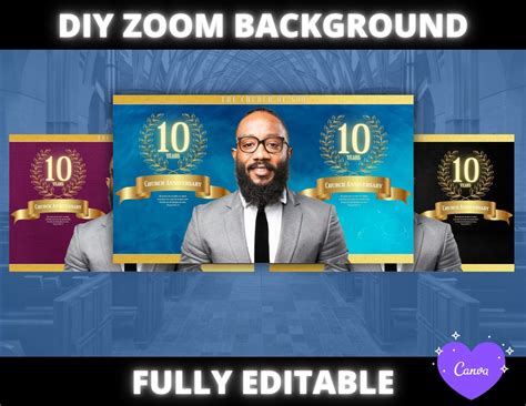 Church Zoom Background Church Anniversary Background Diy Church