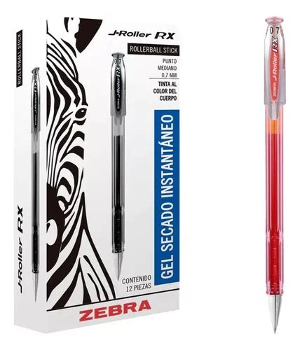 Bolígrafo Gel Secado Rápido Lápices De 0 7 Mm Zebra 12 Unid Tinta Rojo