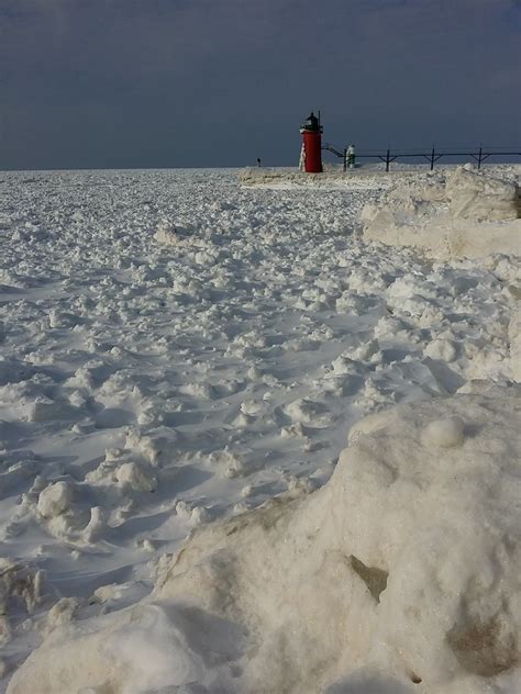 Frozen A Frozen Lake Michigan In South Haven Trent Howrigon Flickr