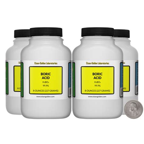 Boric Acid 2 Pounds 4 Bottles