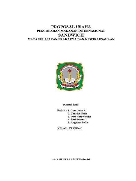 Contoh Proposal Makanan Internasional Pdf