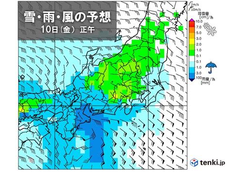 関東甲信 10日金は山沿いを中心に大雪 東京23区でも積雪の所も気象予報士 岡本 朋子 2023年02月08日 日本気象協会