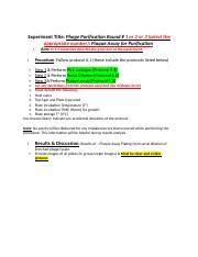 3 Phage Purification TEMPLATE Docx Experiment Title Phage