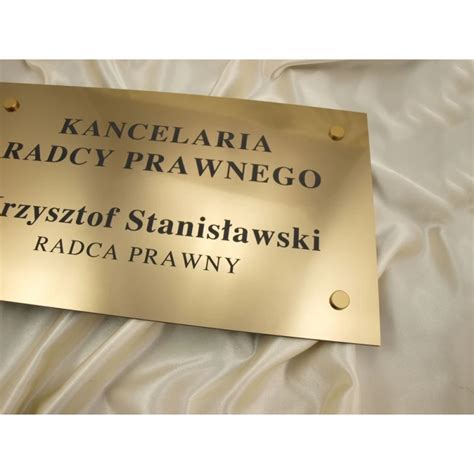 Szyld Kancelaria Radcy Prawnego Sz Wym X Mm Grawernia Pl