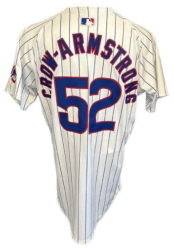 Pete Crow Armstrong Game Used Jersey Mets Vs Cubs Size